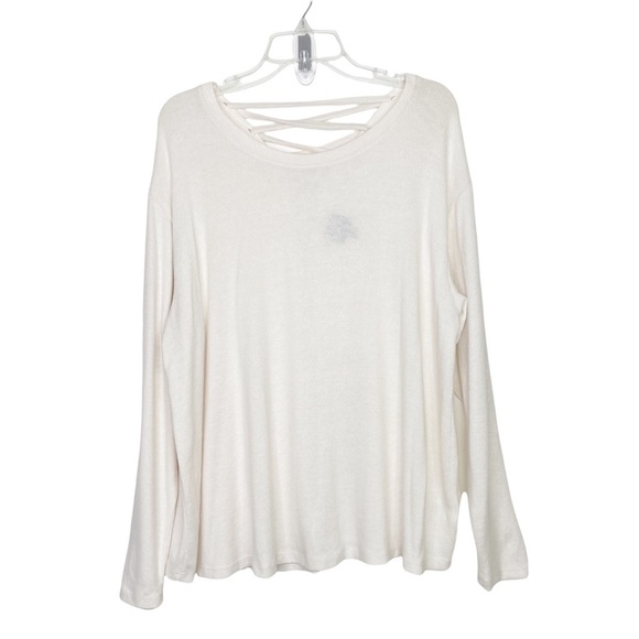 Stitch Fix l Bobeau Brushed Cross Back Top, 1X - Picture 1 of 10